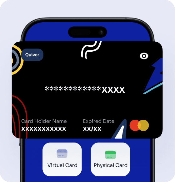 QuiverPay Virtual Card Interface